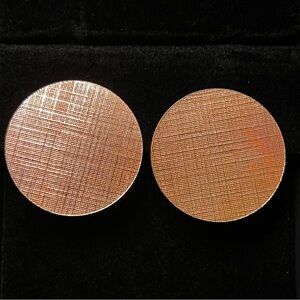 Textured Gold Round Earrings